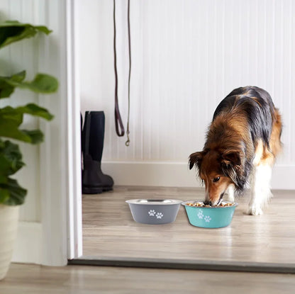 Non-Slip Stainless Steel Pet Bowl – For Dogs & Cats