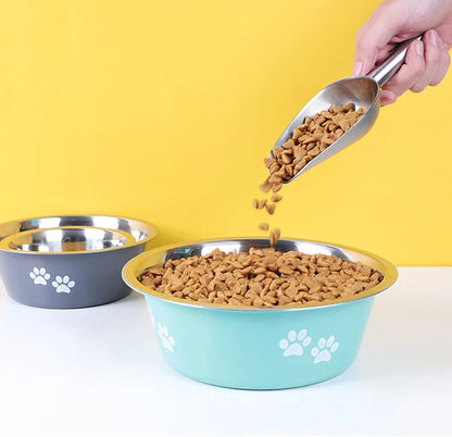 Non-Slip Stainless Steel Pet Bowl – For Dogs & Cats