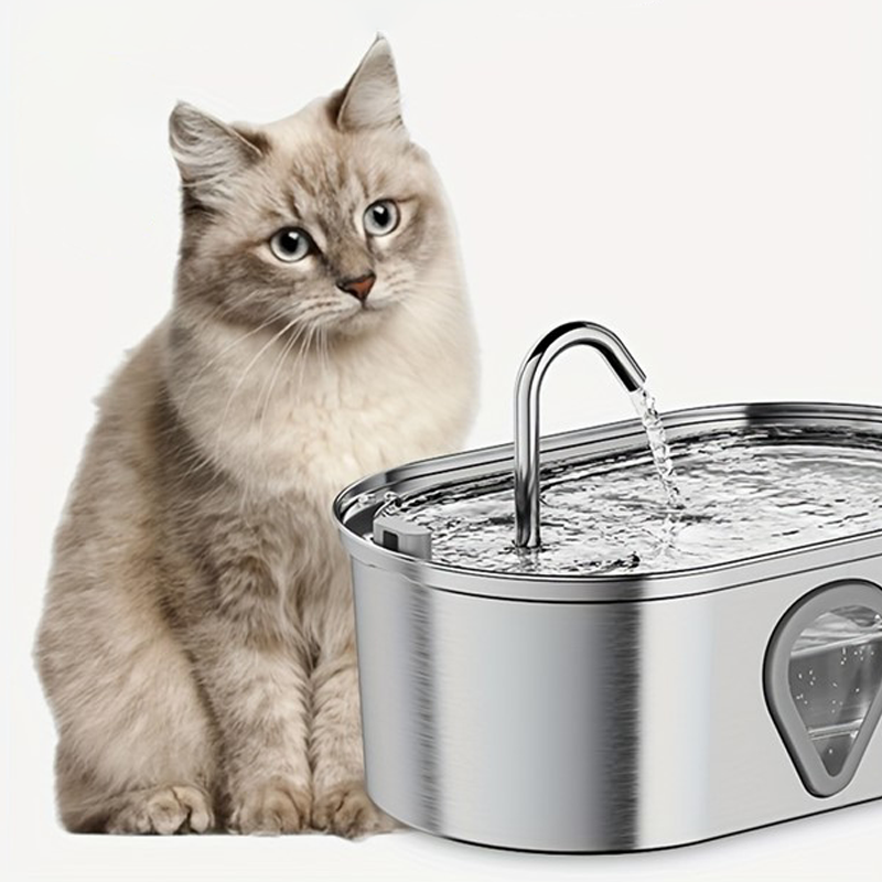 NPET 3.5L Stainless Steel Cat Fountain